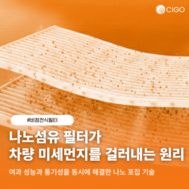 나노섬유 자동차 에어컨 필터는 어떻게 미세먼지를 걸러낼까요?