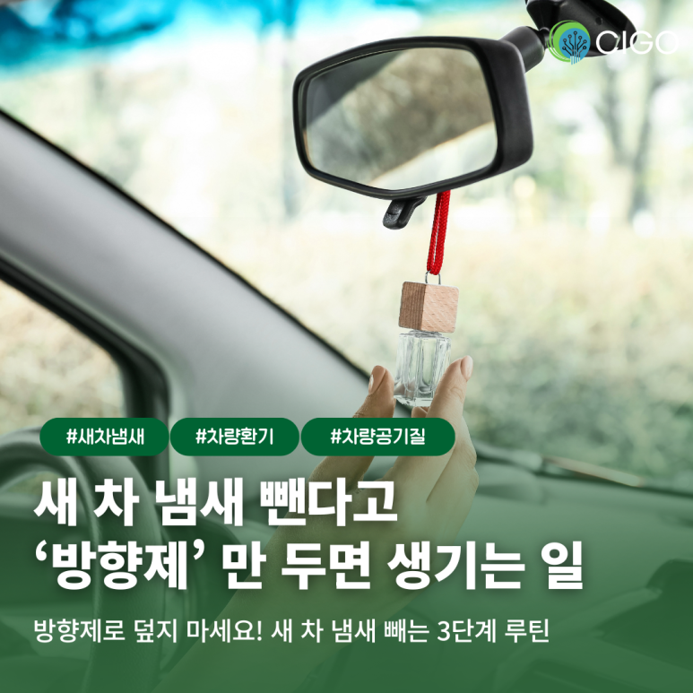 새 차 냄새, 방향제로 덮으면 독이 된다? 새차 증후군 유해 물질 걸러내는 법