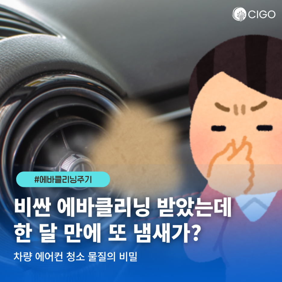 에바클리닝 후 한 달 만에 냄새가 다시 나는 이유? 면역저하자라면 필수 체크할 차량 에어컨 청소 물질의 비밀