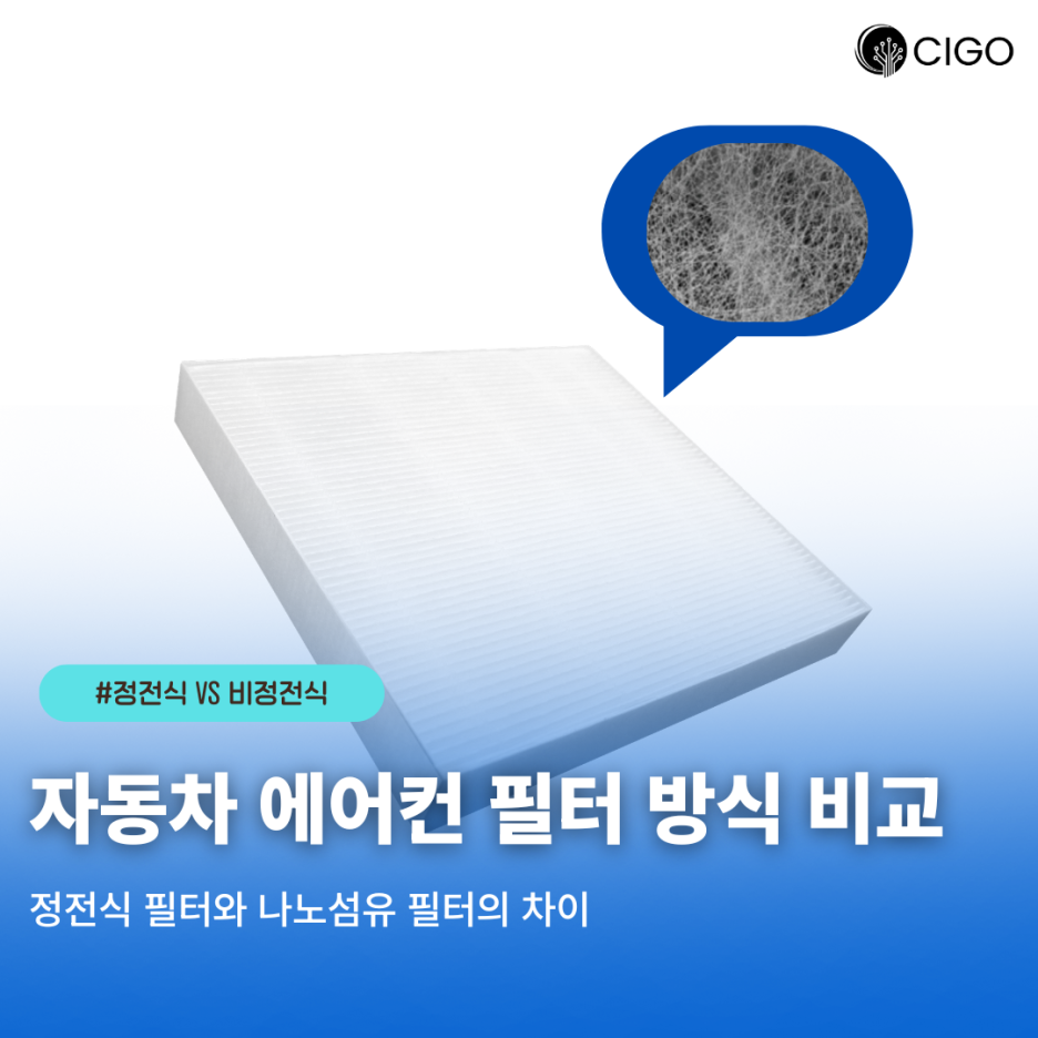 정전식 필터와 나노섬유 필터, 무엇이 다를까요?